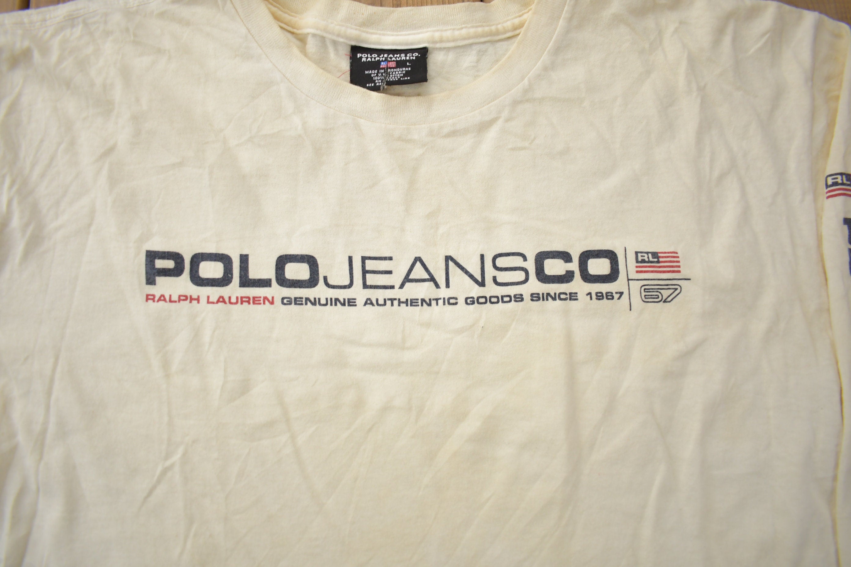 Vintage 1990s Polo Jeans Co Ralph Lauren Long Sleeve T-Shirt