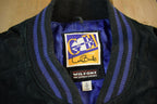 Vintage 1990's Minnesota Vikings Leather Letterman Jacket Mens Large