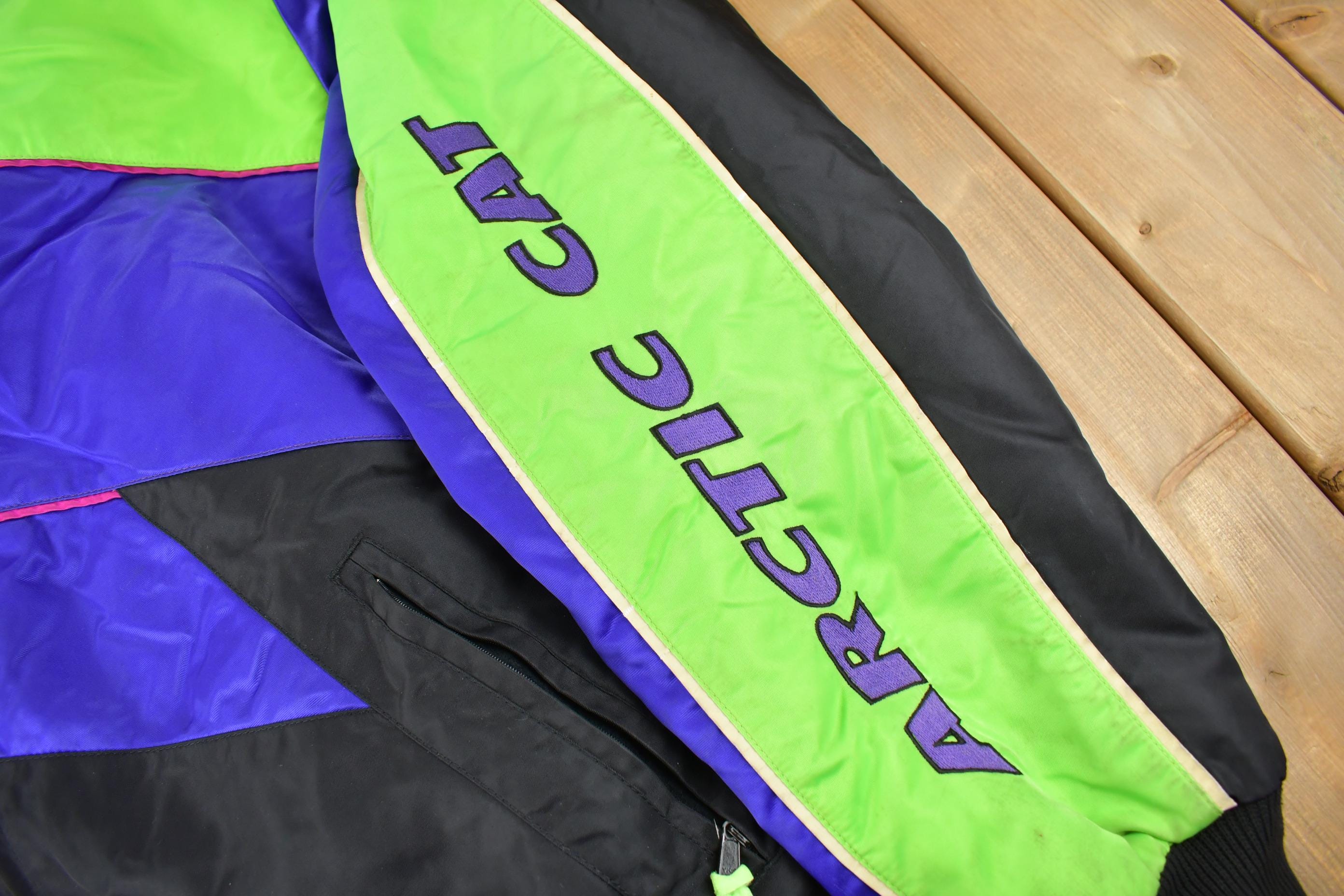 Vintage 1990s Arctic Cat Snowmobile Racing Jacket