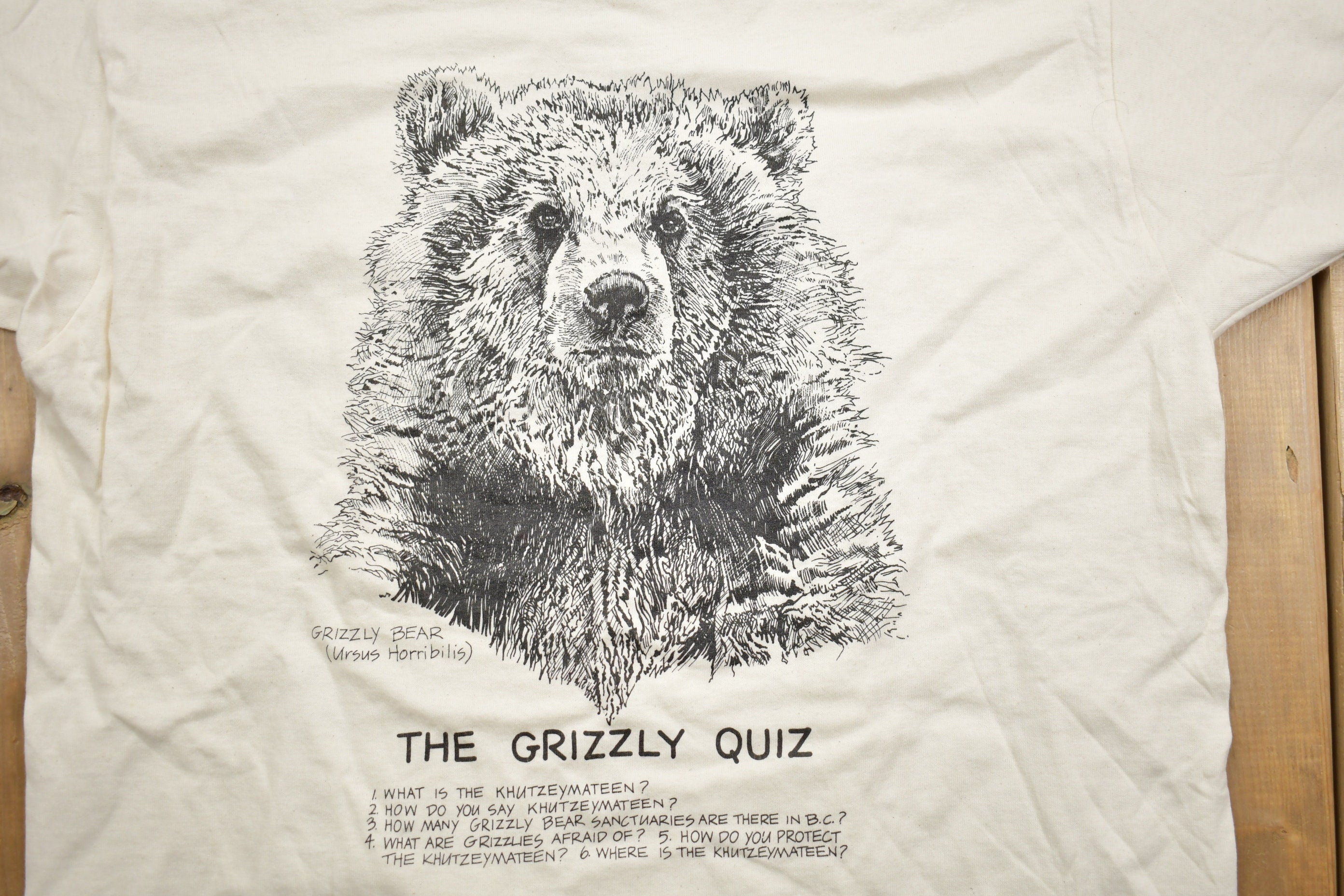Vintage 1990s Funny Bear Themed Souvenir T Shirt