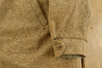 Vintage 1990s Flannel Hooded Reversible Wool Jacket Men's L /Button Up / Outdoors Jacket / Fall Wear