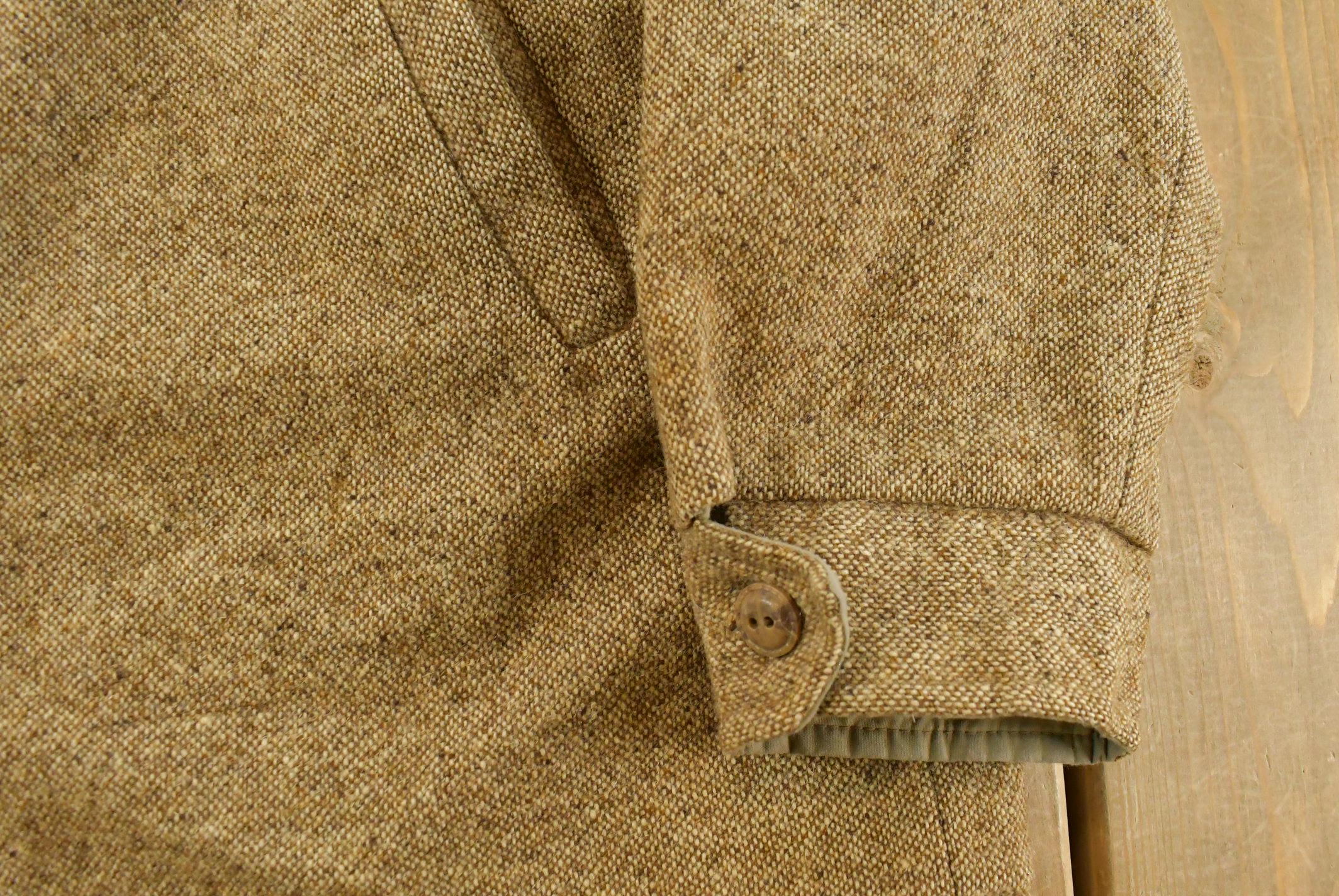 Vintage 1990s Flannel Hooded Reversible Wool Jacket Men's L /Button Up / Outdoors Jacket / Fall Wear