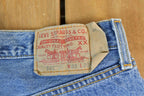 Vintage 1990s Levi Strauss 501 Red Tab Denim Jeans Size 33 x 30