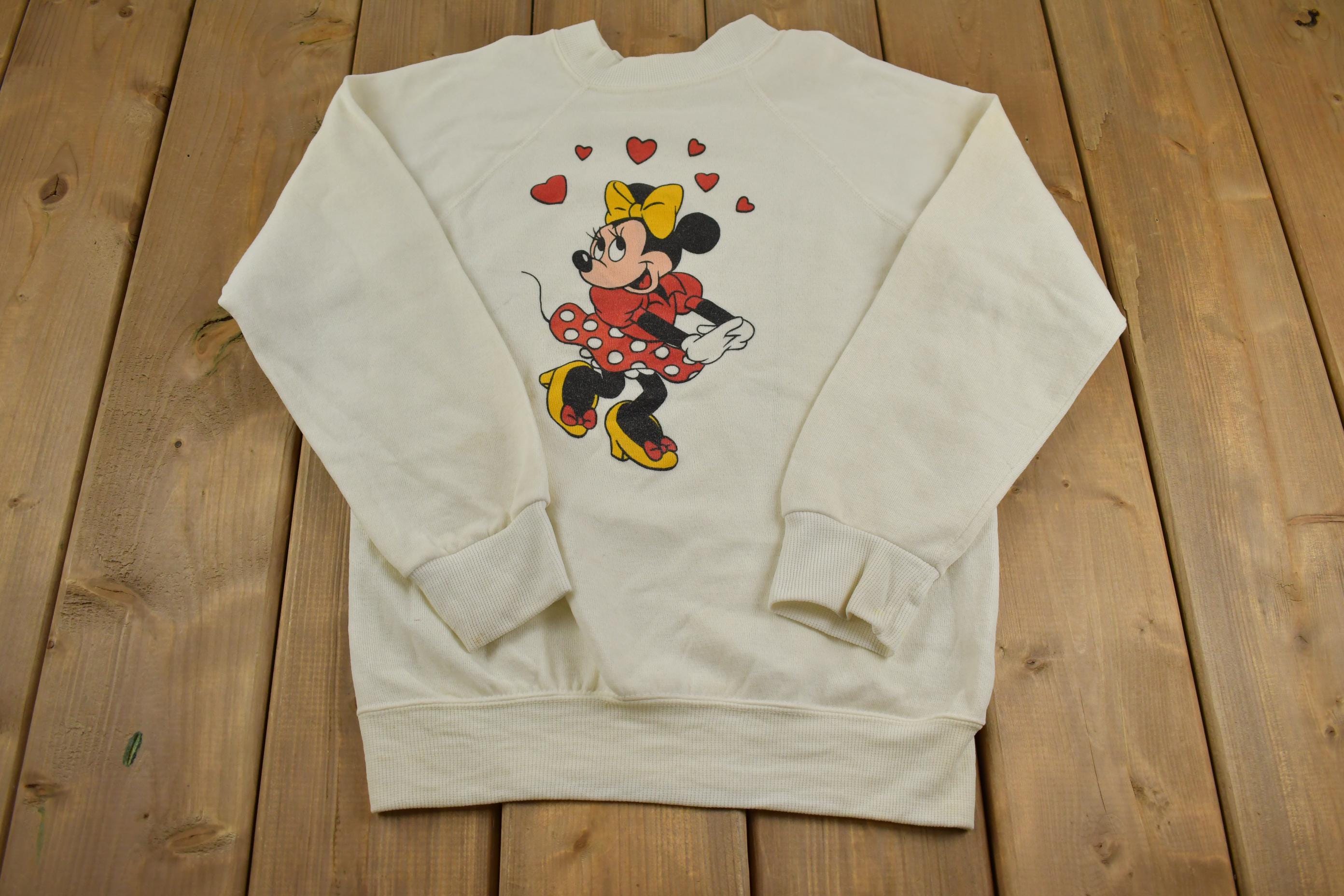 Vintage 1990s Minnie Mouse Embroidered Disney Crewneck