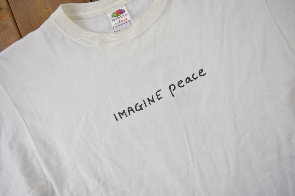 Vintage 1990s John Lennon Imagine World Peace T-shirt