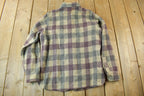 Vintage 1980s Woolrich Woman Plaid Wool Shacket