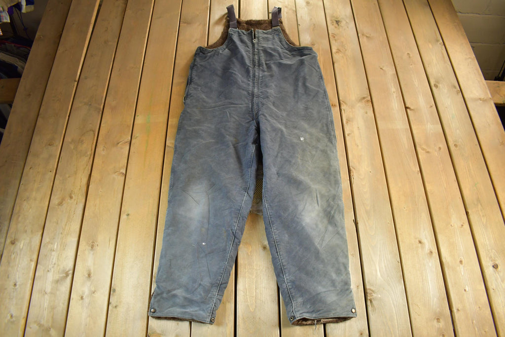 Vintage 1940s Navy Deck Bib Overalls WWII Men's Large