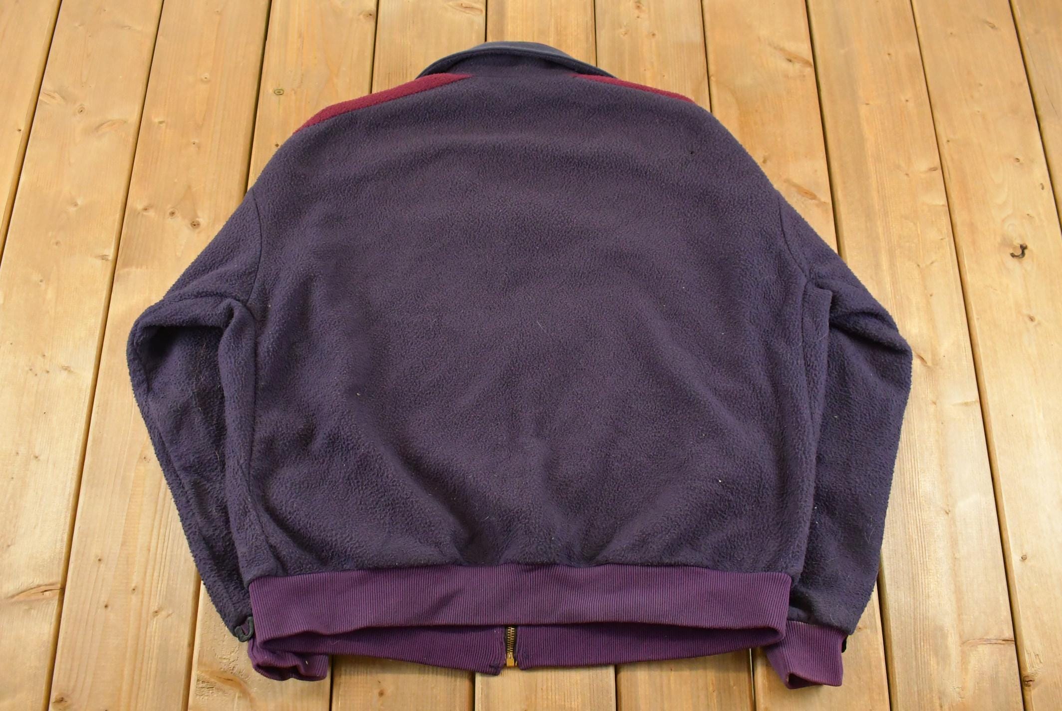 Vintage 1990s Columbia Sportswear Abstract Collar Fleece Sweater Men's XL
