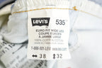 Vintage 1990s Levi's 535 Euro Fit Wide Leg Denim Jeans Size 38 x 33