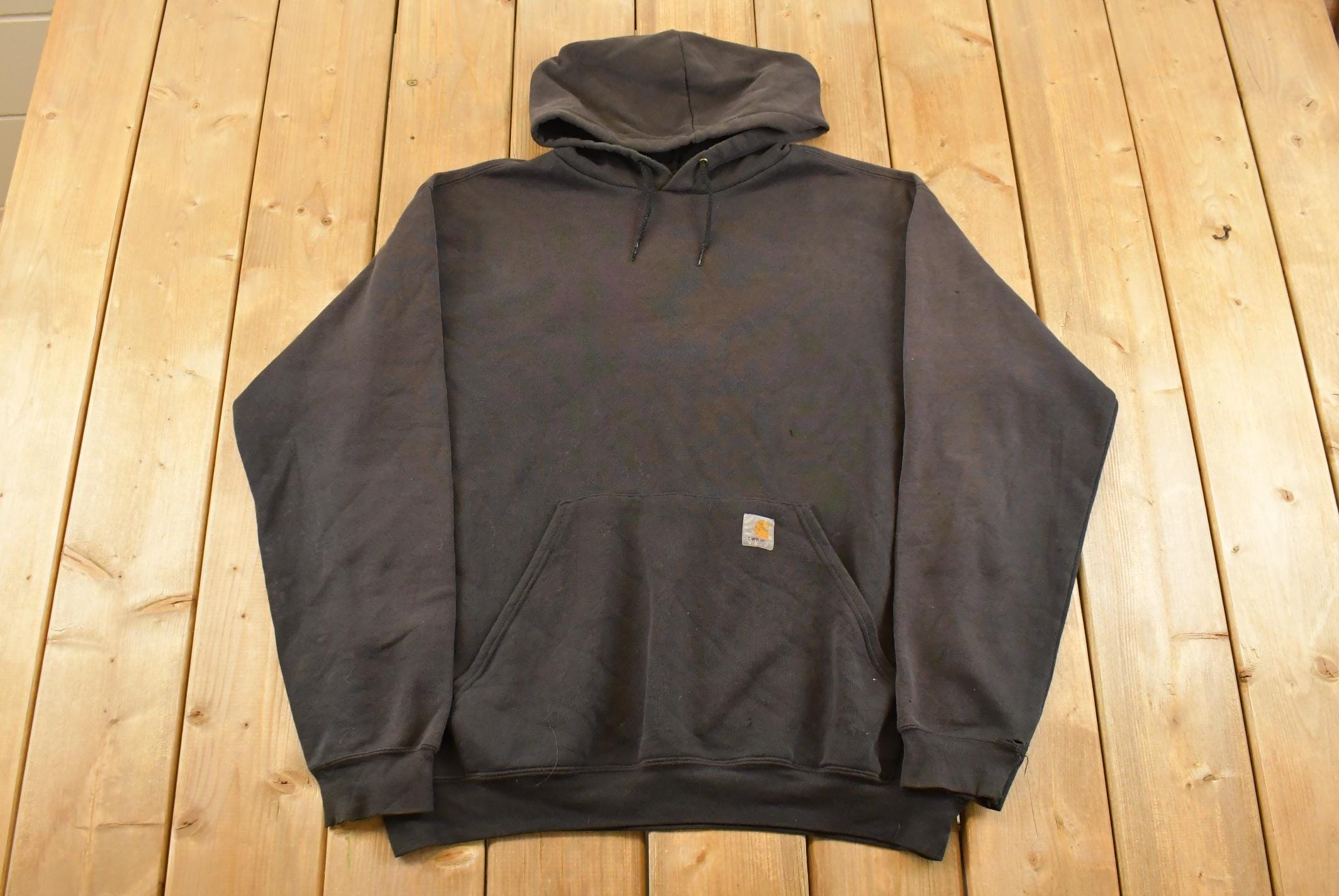 Vintage 1990s Carhartt Distressed Hoodie Men's XL
