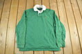 Vintage 90s Polo Ralph Lauren Green Rugby Shirt (Men's XL)