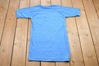 Vintage 1970s Health Knit Blue Basic T-Shirt