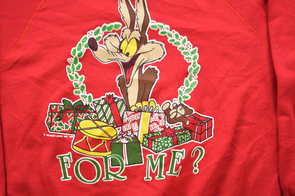 Vintage 1989 Warner Bros For Me? Wile E. Coyote Graphic Crewneck
