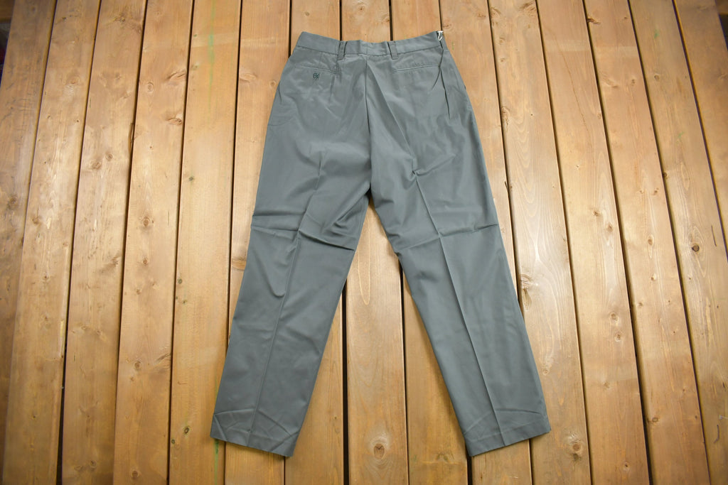 Vintage 1960s Champion Pleated Trousers Size 34 x 31  60s Champion  True Vintage  1970s Pants  Olive Green  True Vintage Champion