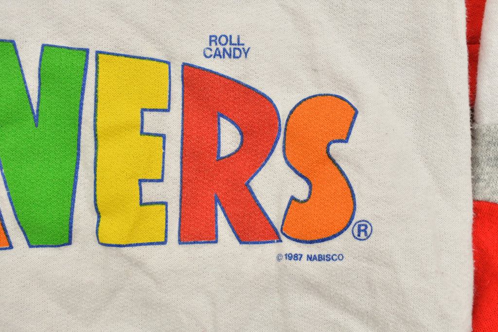 Vintage 1980s Life Savers Graphic Collared Sweater