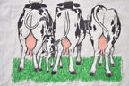 Vintage 1990s Double Sided Cows Graphic T-Shirt