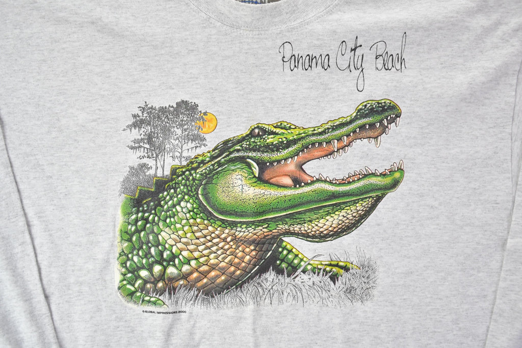 Vintage Y2K Panama City Beach Crocodile Crewneck Sweatshirt