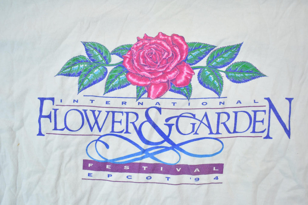 Vintage 1994 Flower And Garden Festival Epcot Disney Designs Souvenir T-Shirt