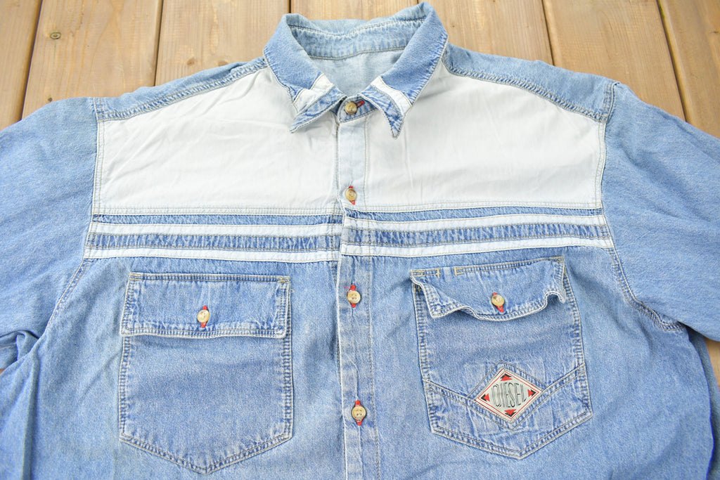 Vintage 1990s Diesel Denim Button Up Shirt