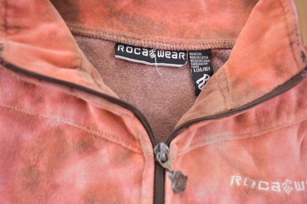 Vintage 1990s Roca Wear Suede Zip up sweatshirt