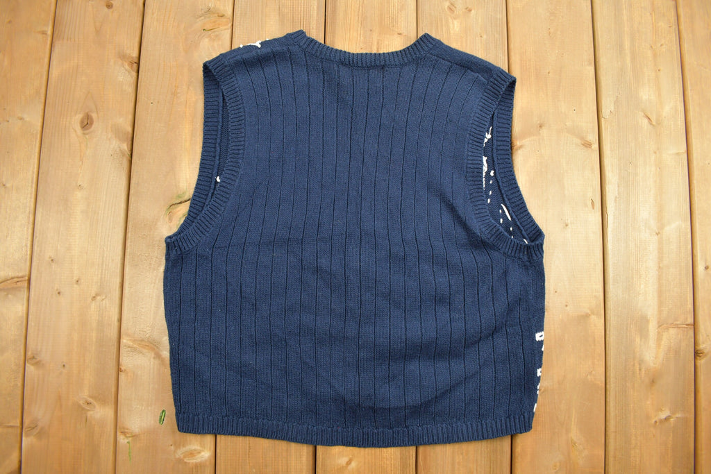 Vintage 1990s Christopher And Banks Knit Cardigan Sweater Vest