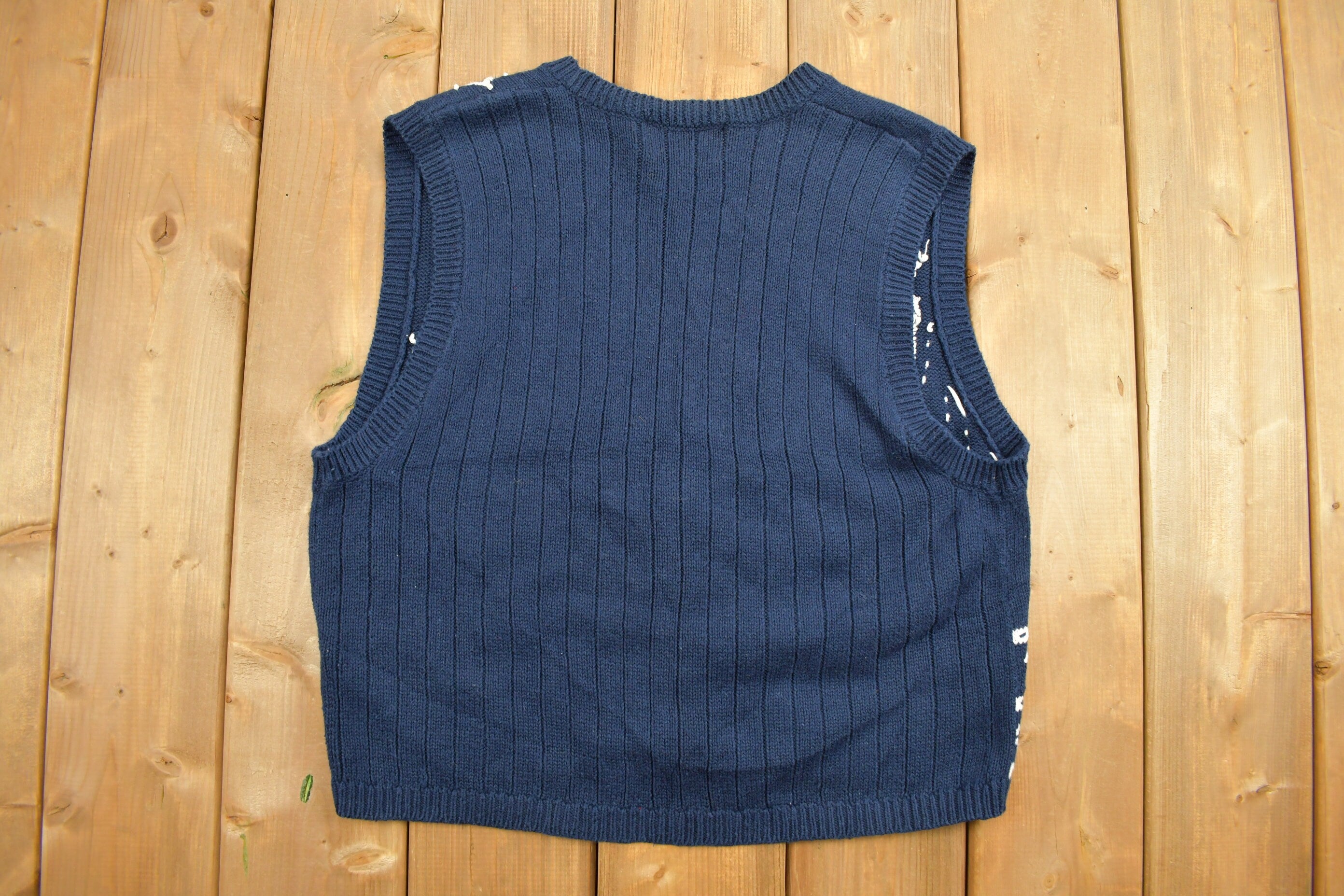 Vintage 1990s Christopher And Banks Knit Cardigan Sweater Vest