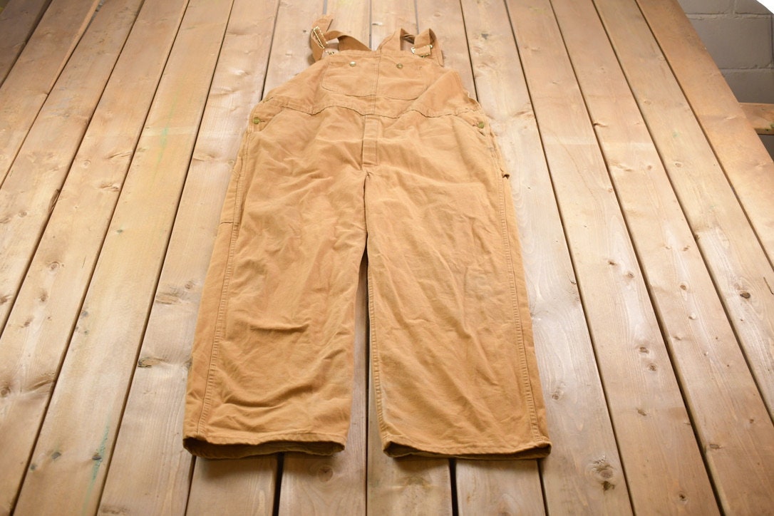 Vintage 1990s Dickies Denim Jean Overalls Size 46 x 32 / Vintage Overalls / Streetwear / Vintage Workwear / Dickies