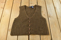 Vintage 1990s Knitted Mohair Blend Lizsport Sweater Vest Womens S / 90s Vest / Vintage Mohair / Sweatshirt / Cable Knit