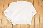 Vintage 1990s Russell Pro Cotton Dells Boat Co Heavyweight Crossgrain Crewneck Sweatshirt Men's L