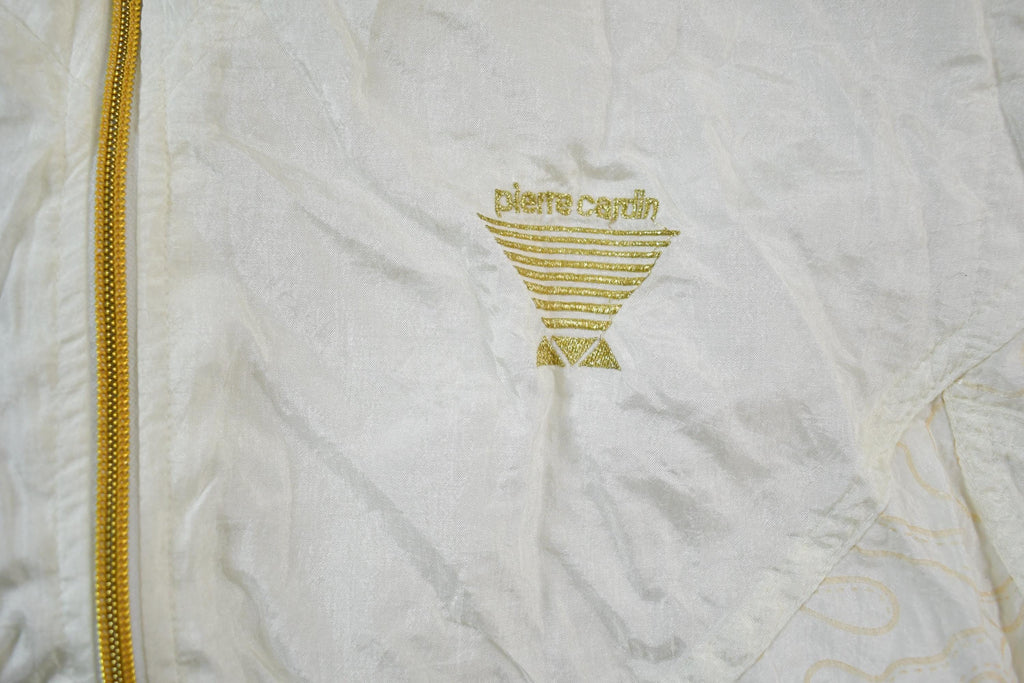 Vintage 1990s Pierre Cardin Gold Zipper Windbreaker Jacket