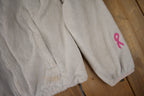 Vintage Y2K The North Face Women's White Breast Cancer Awareness Fleece
