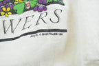 Vintage 1989 Nature Print Wildflowers Sweatshirt Mens