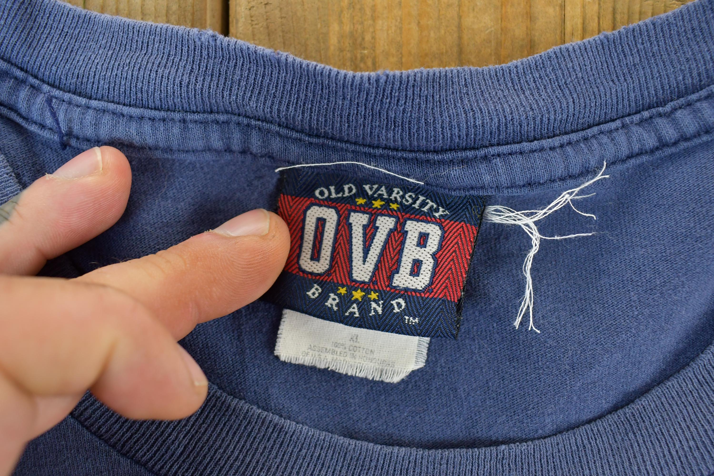Vintage 1990s Old Varsity Brand University Collegiate T-Shirt