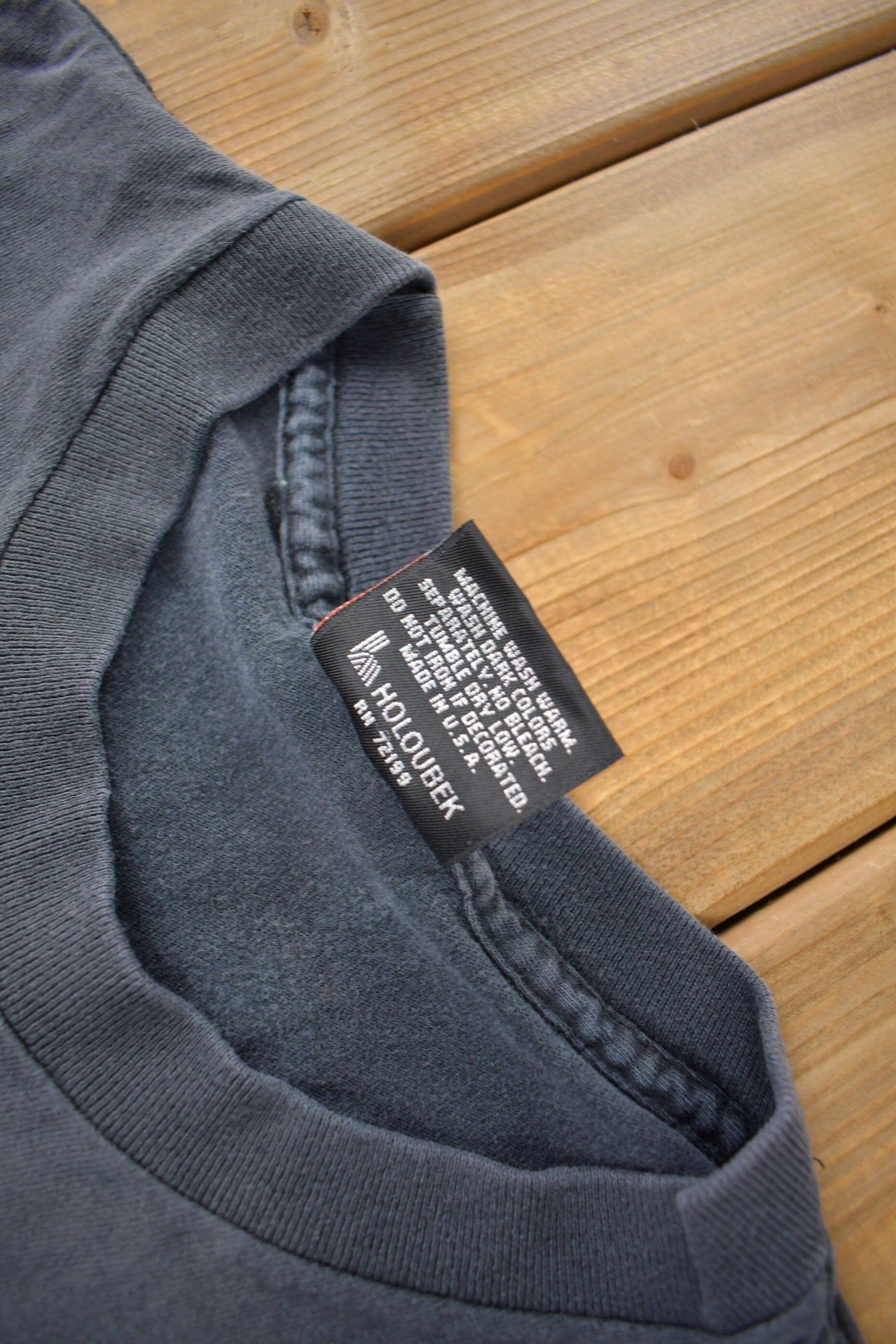 Vintage 1992 Jordan's Harley Davidson Burlington NC Single Stitch Graphic T-Shirt Made In USA