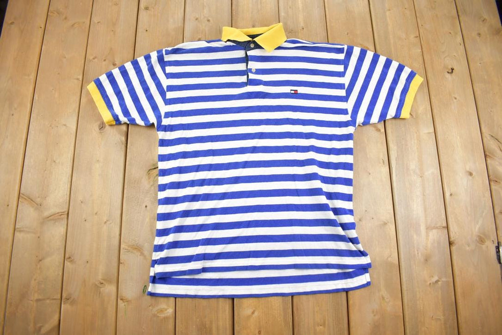 Vintage 1990s Tommy Hilfiger Polo Striped Button Up Shirt