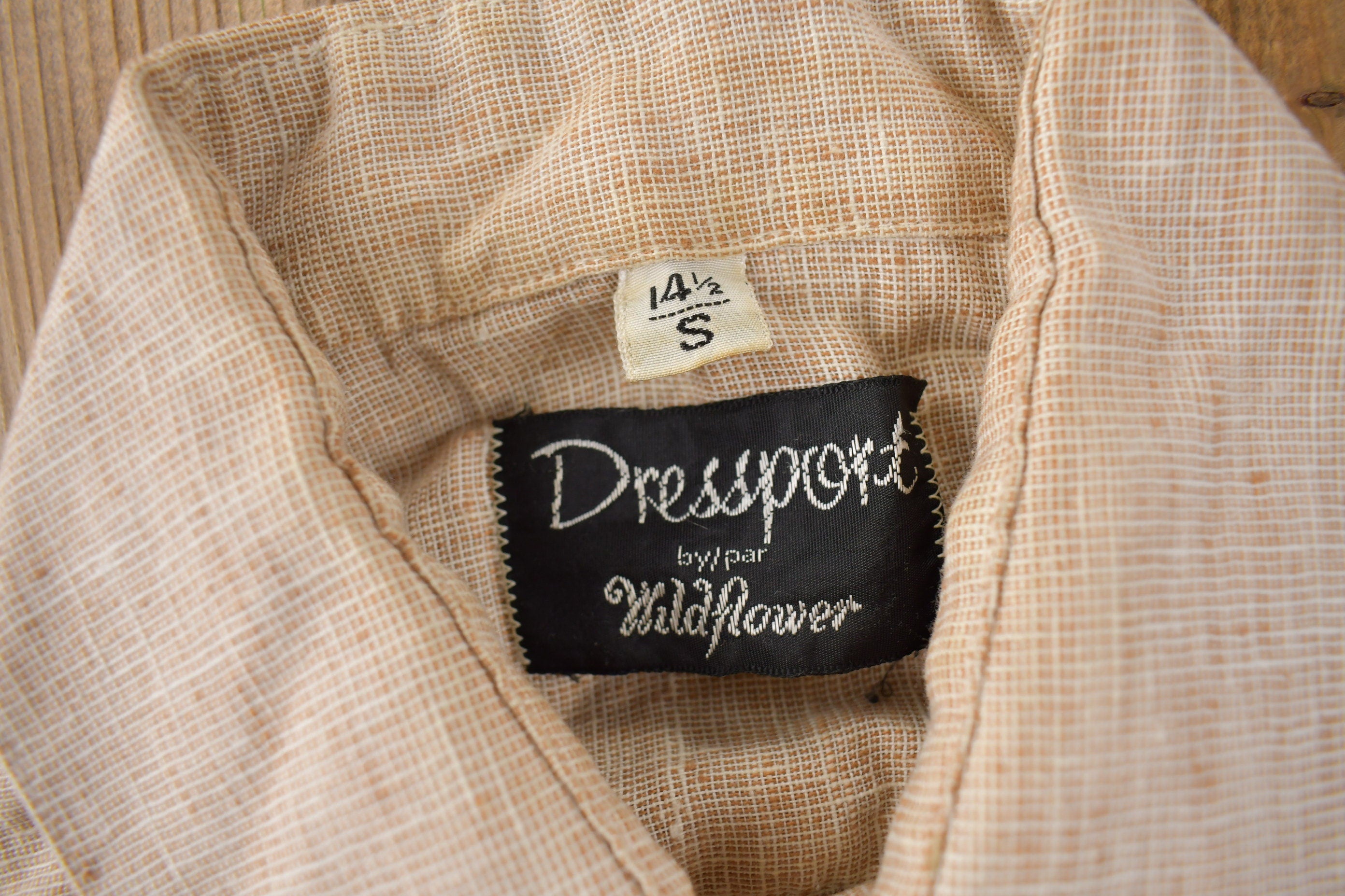 Vintage 1980s Dressport by Wildflower Button Up Dress Shirt Size Small