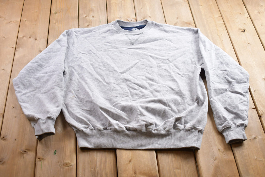 Vintage 1990s Champion Blank Grey Crewneck Sweatshirt