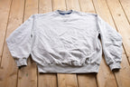 Vintage 1990s Champion Blank Grey Crewneck Sweatshirt