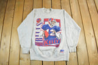 Vintage 1990s NFL Buffalo Bills Jim Kelly Crewneck Sweatshirt Men's Large
