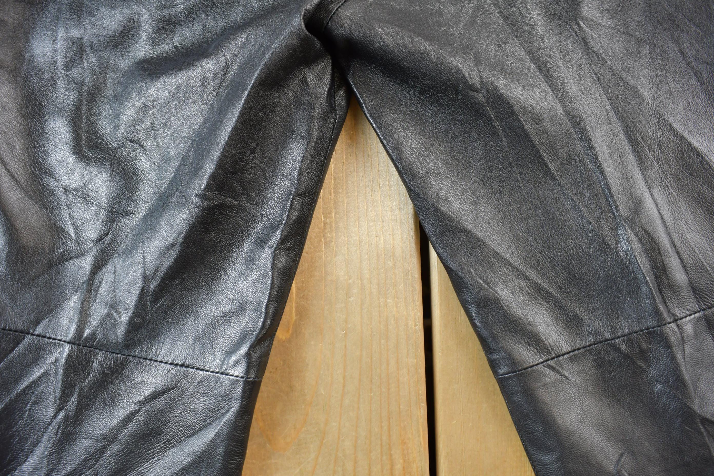Vintage 1980's Danier Leather Pants Size 26 x 28