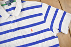 Vintage 1990s Polo By Ralph Lauren Small Pony Striped Polo Shirt Size L