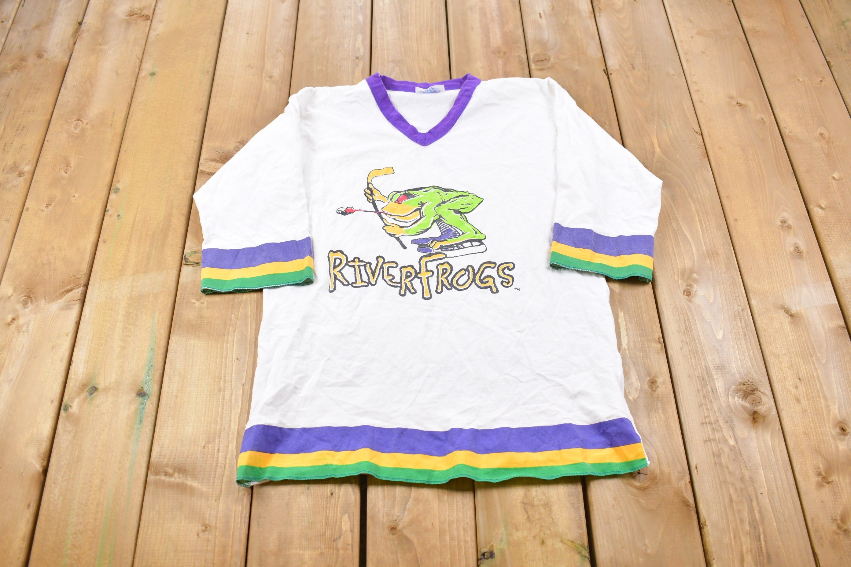 Vintage 1990s River Frogs Crewneck Sweatshirt