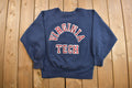 Vintage 1980s Champion Reverse Weave Warmup Virginia Tech Collegiate Crewneck