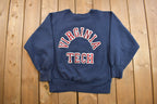 Vintage 1980s Champion Reverse Weave Warmup Virginia Tech Collegiate Crewneck