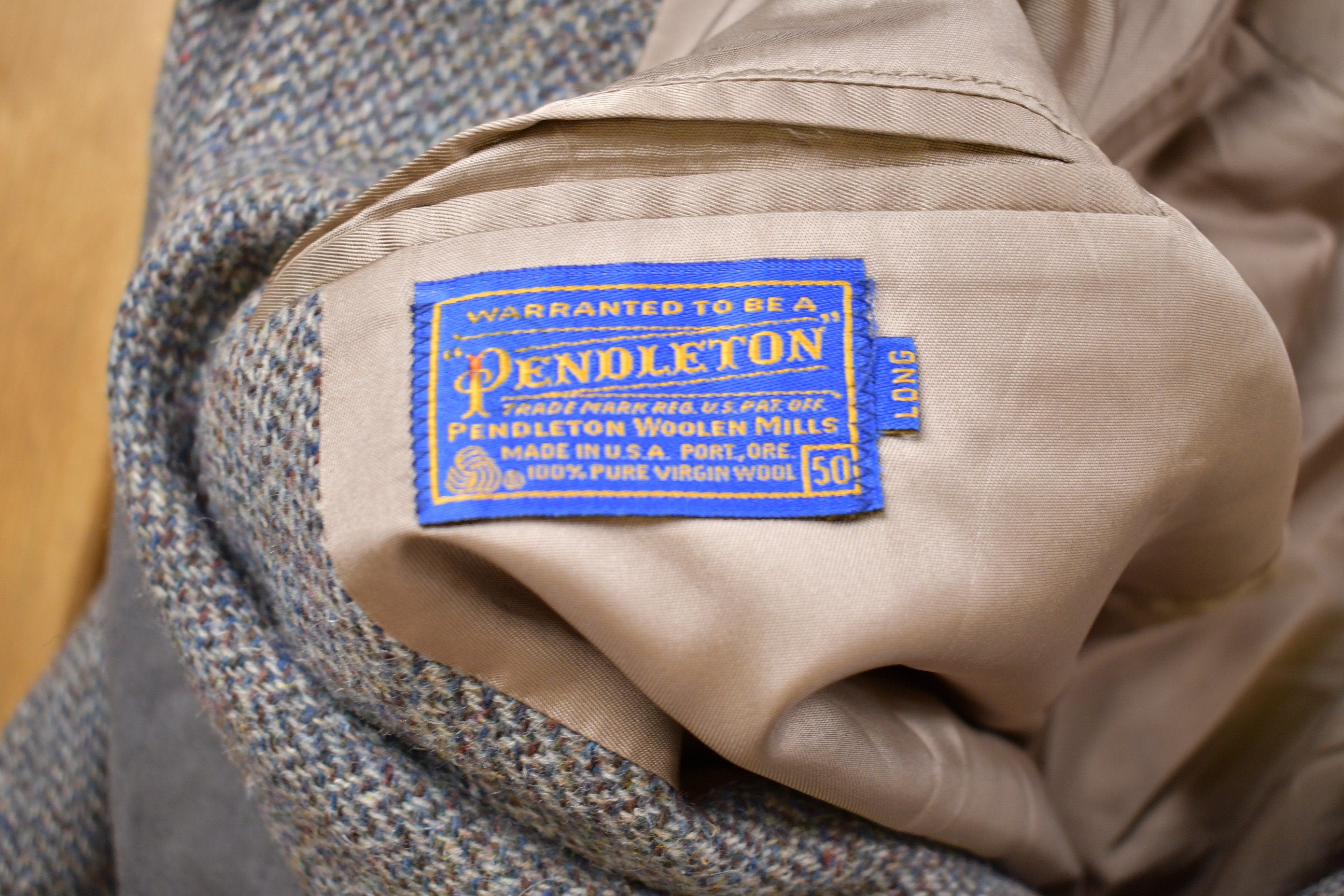 Vintage 1970s Pendleton 100% Wool Blazer
