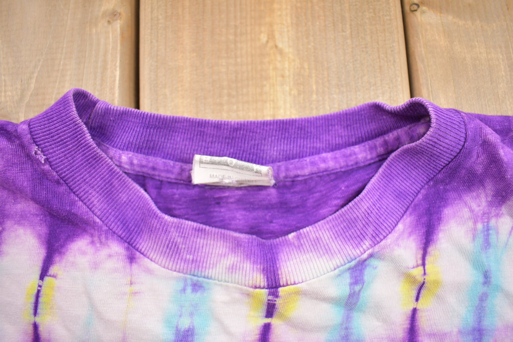 Vintage 1990s Bugle Boy Tie Dye Graphic T-Shirt