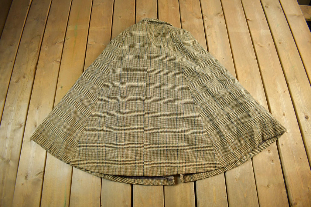 Vintage 1950s 1960s Country Place Wool Cape Poncho
