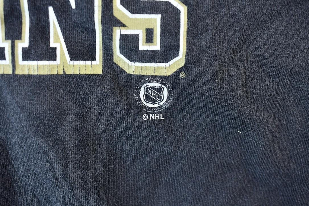 Vintage 1990s Pittsburgh Penguins NHL Hockey Long Sleeve Graphic T-Shirt