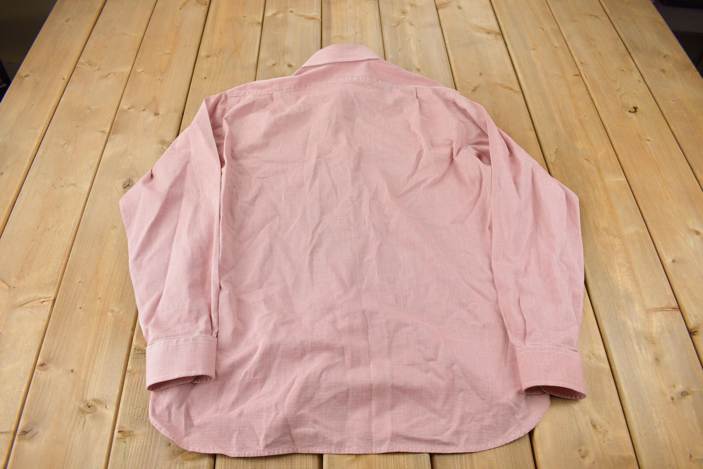 Vintage 1990s United Colors Of Benetton Pink Button Up Dress Shirt