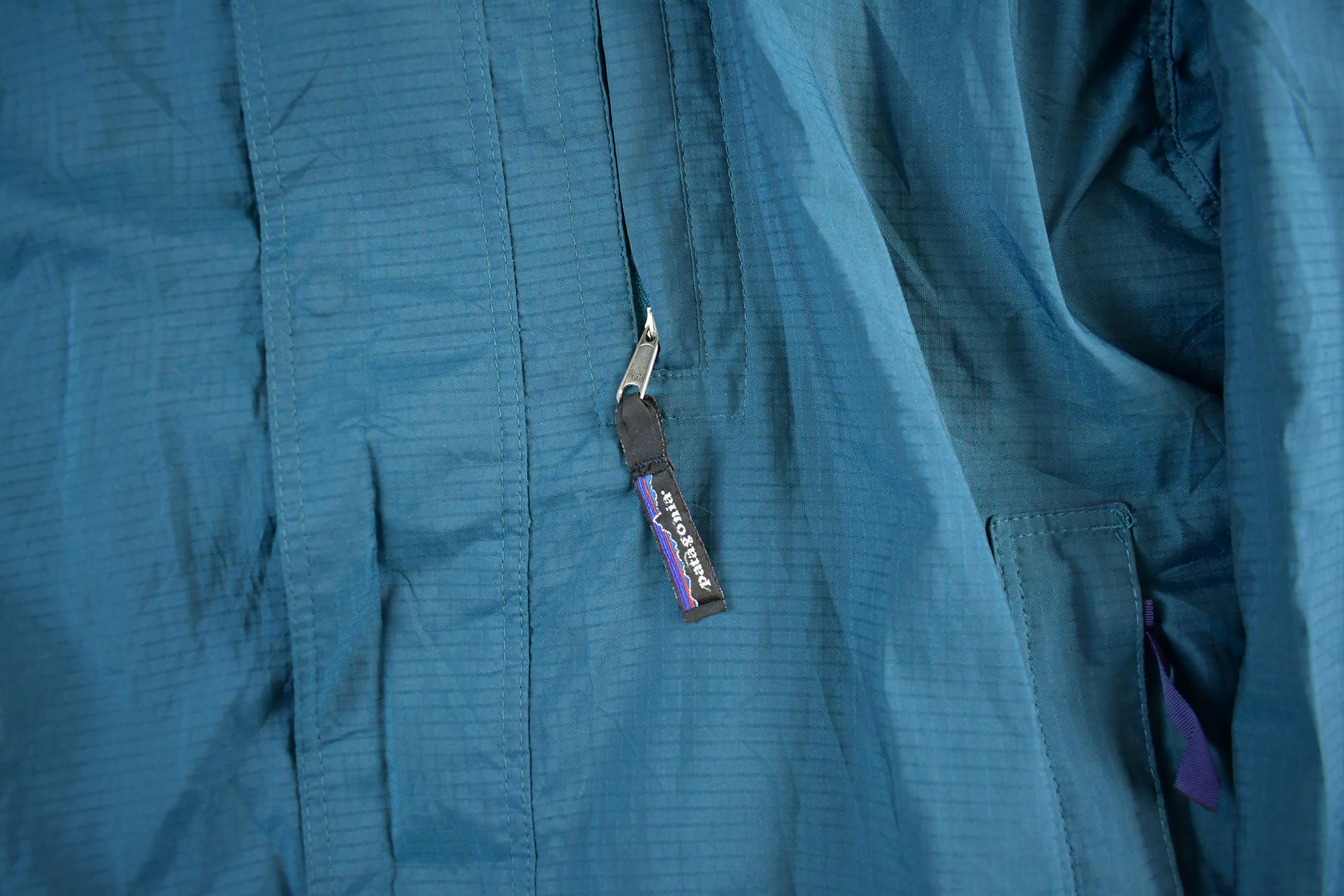 Vintage 90s Patagonia Hooded Jacket: Lightweight Full Zip, Men's Medium